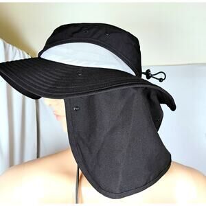 Ergodyne Chill-Its 8934 Ranger Hat Wide Brim Neck Shade Black S/M